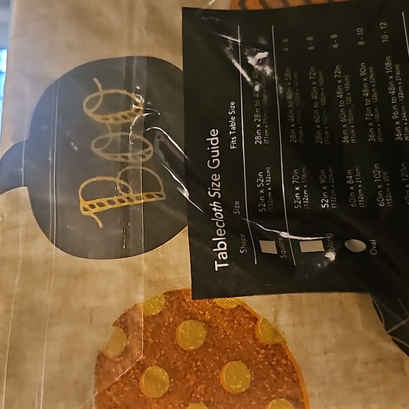 Haunted Halloween Vinyl Tablecloth. NWT. - Picture 5 of 6